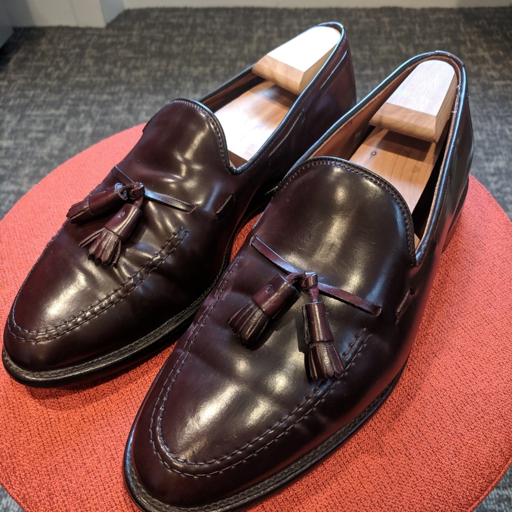 Allen Edmonds Grayson 9.5 E Shell Cordovan Loafer Preowned